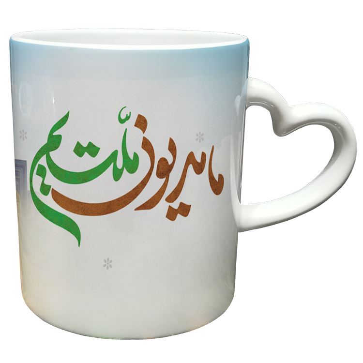 ماگ مدل دسته قلبی طرح سردار سلیمانی کد 73