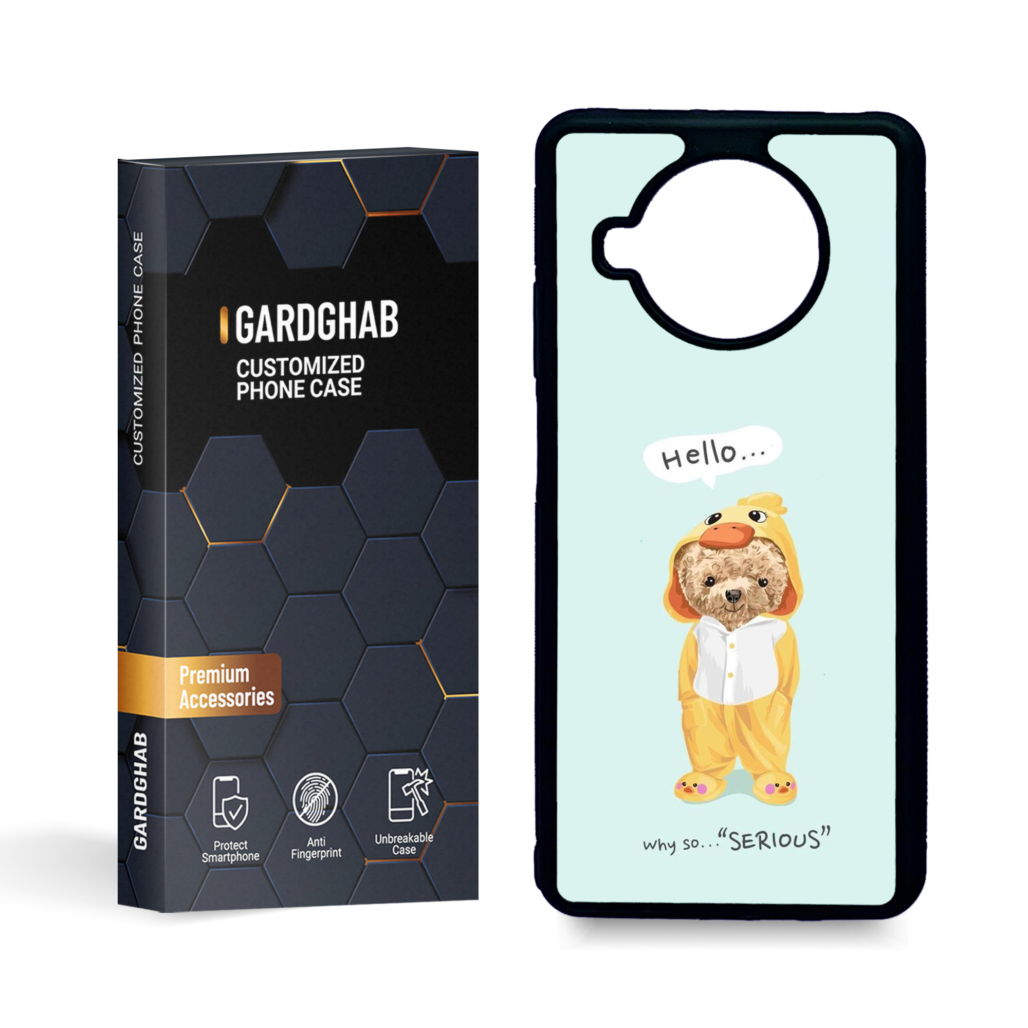 کاور گارد قاب مدل فانتزی مناسب برای گوشی موبایل شیائومی mi 10t lite