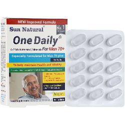 مولتی ویتامین و مینرال وان دیلی آقایان بالای 70 سال سان نچرال انقضا 2025/08/03