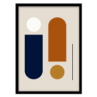 قیمت و خرید تابلو دکوراتیو مدل نقاشی اَشکال انتزاعی کد 035