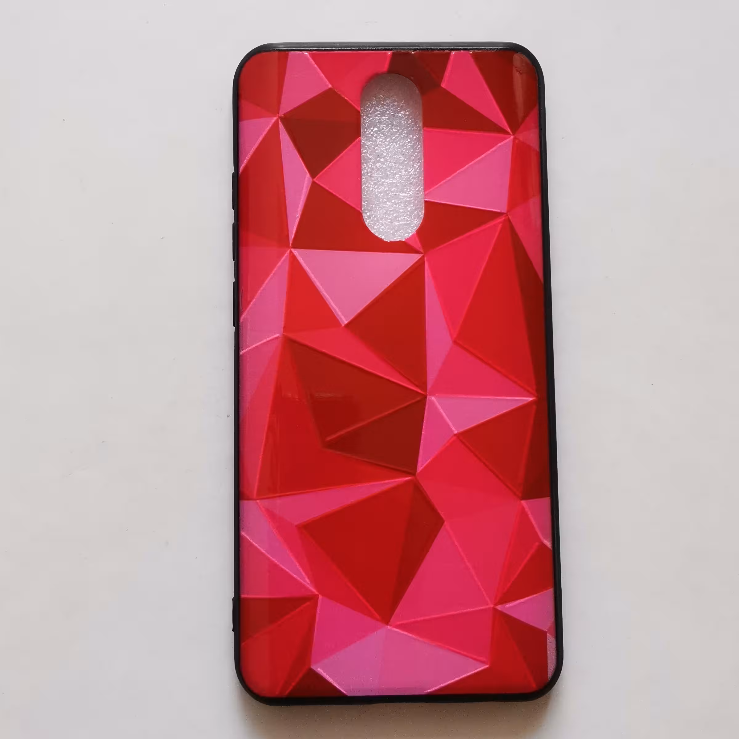 قاب طرحدار  براق قرمز مناسب گوشی شیائومی Redmi 8 و Redmi 8A