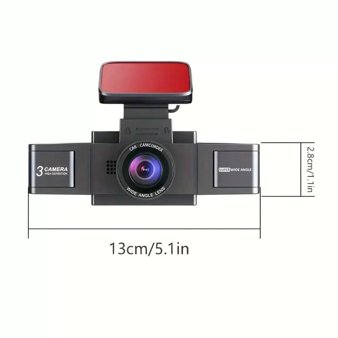 دوربین ثبت وقایع خودرو مدل F300 | سه دوربین فول اچ دی اورجینال
