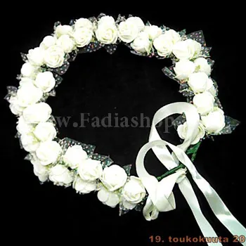 تاج گل رز ابری 2 رج