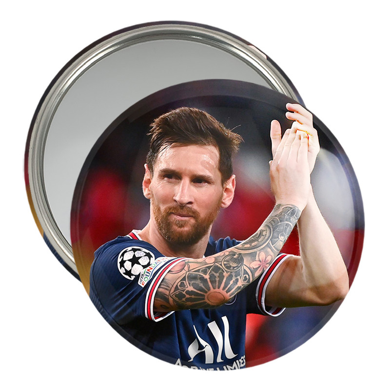 آینه جیبی خندالو مدل لیونل مسی  کد 13965 | دنیای قاب