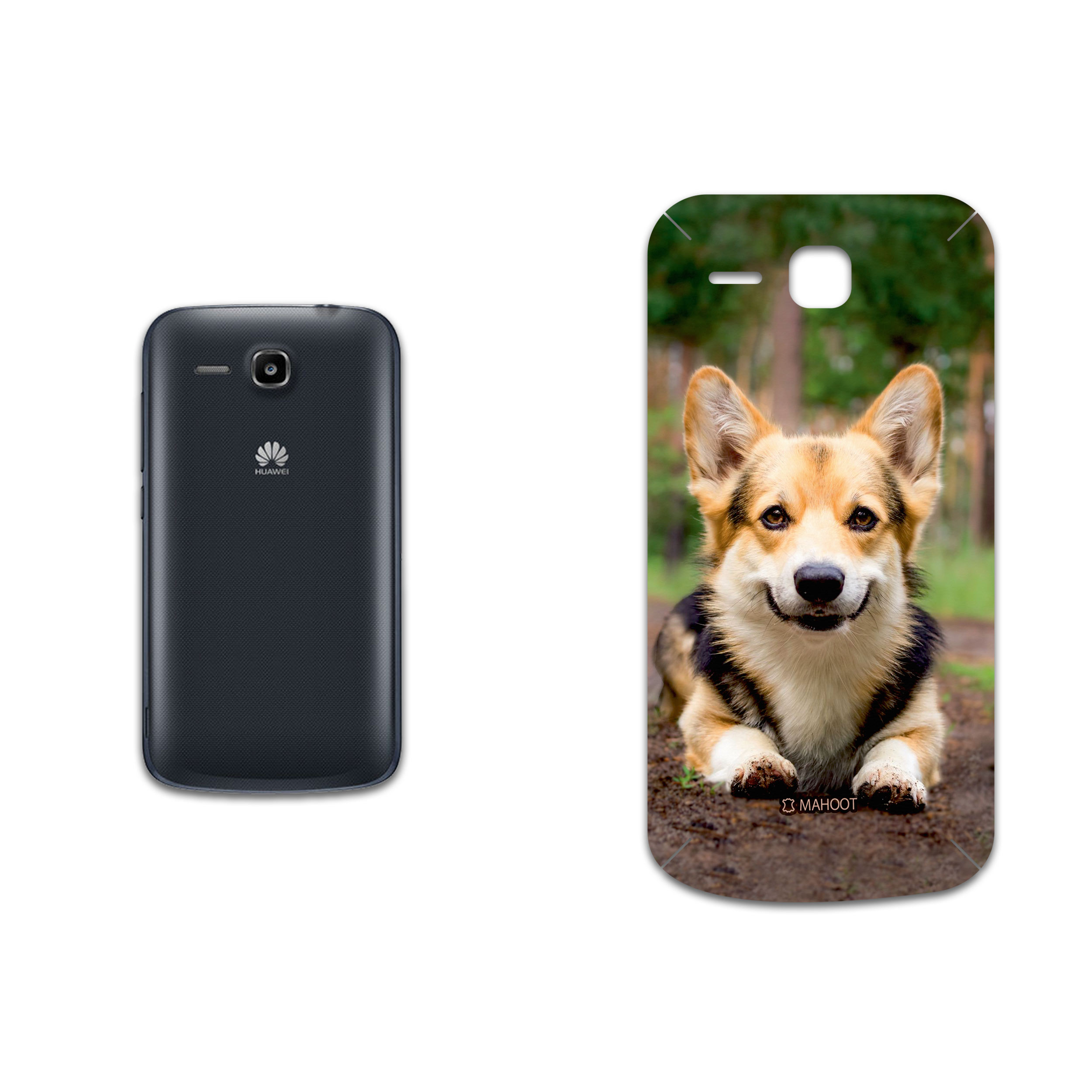 برچسب پوششی ماهوت مدل Dog-2 مناسب برای گوشی موبایل هوآوی Ascend Y600