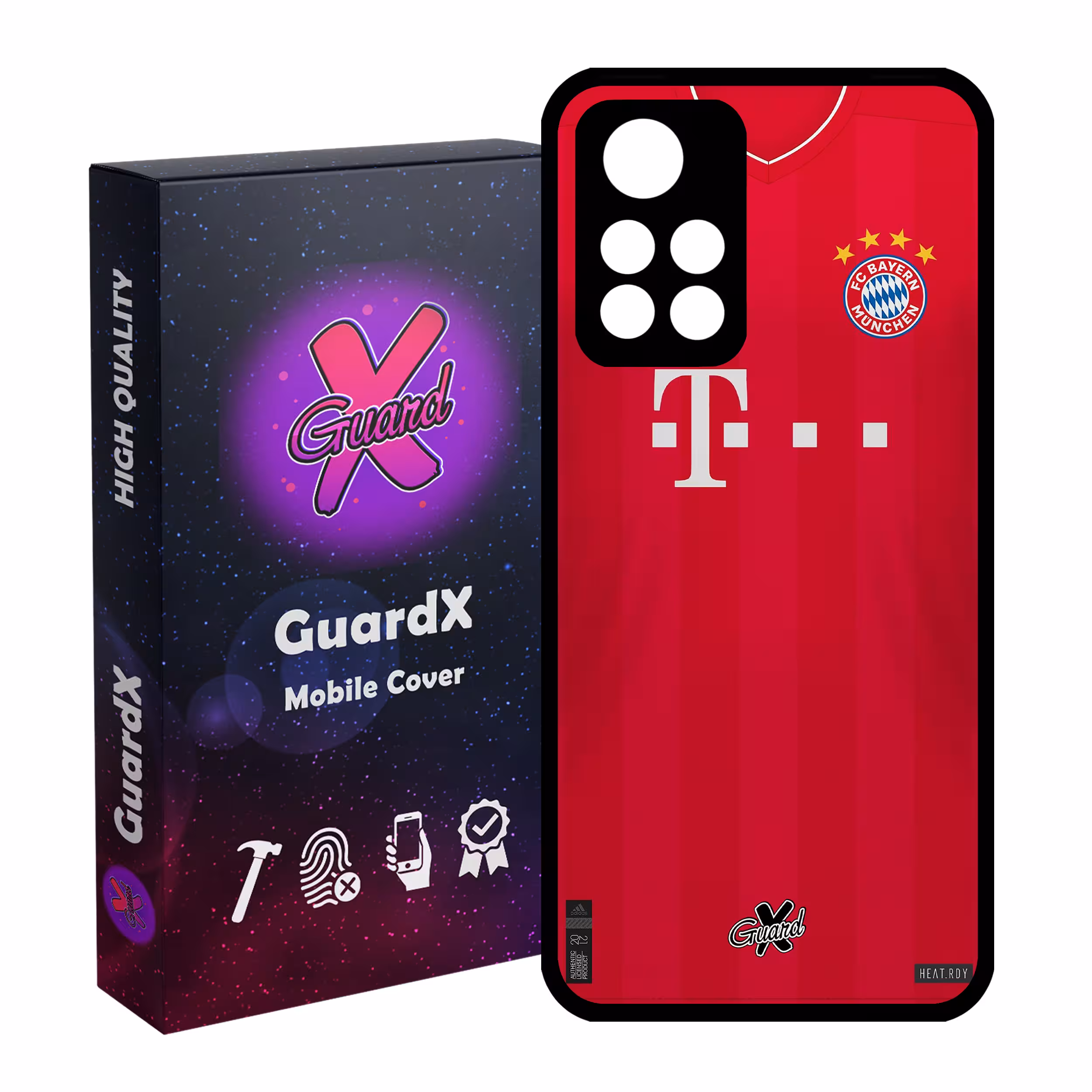 کاور گارد ایکس طرح بایرن مونیخ مدل Glass10231 مناسب برای گوشی موبایل شیائومی Poco M4 Pro 5G/Redmi Note 11T 5G/Redmi Note 11S 5G