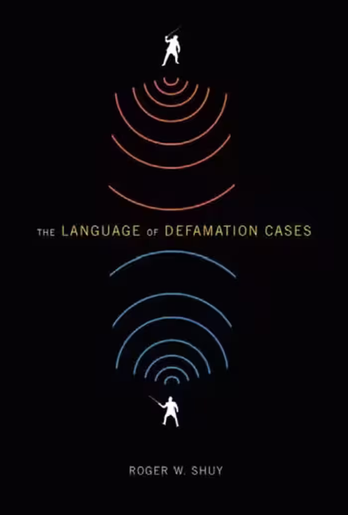 خرید و دانلود نسخه کامل کتاب The Language of Defamation Cases