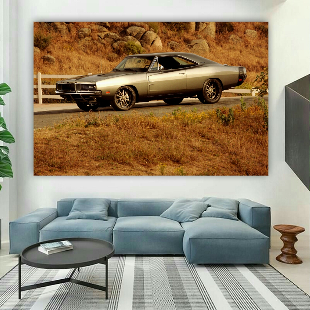 تابلو بوم طرح ماشین شورلت کلاسیک کد BH354