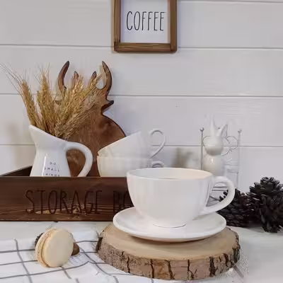 فنجان و نعلبکی مدل صدفی کد 2