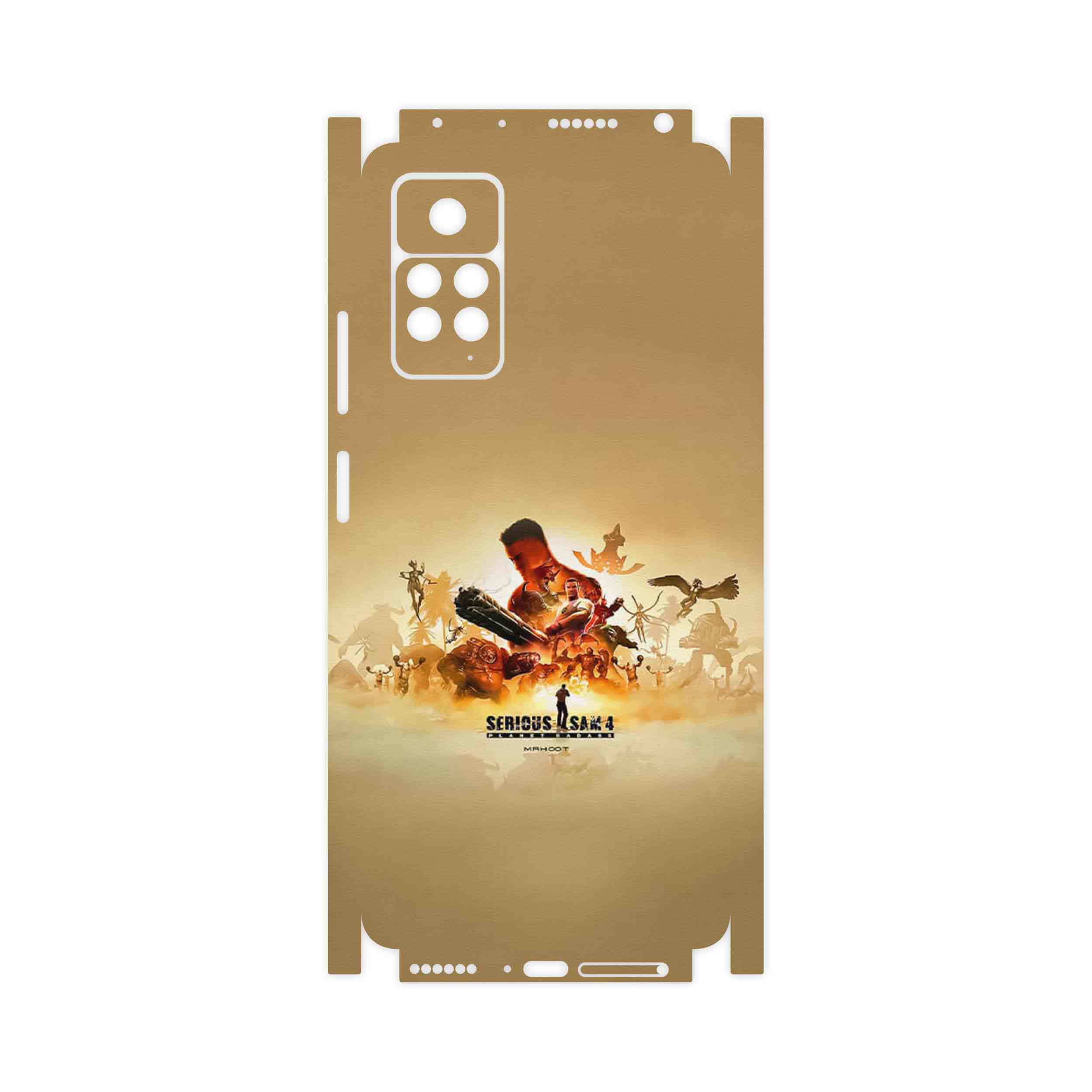 برچسب پوششی ماهوت مدل Serious Sam Game Series-FullSkin مناسب برای گوشی موبایل شیائومی Redmi Note 11 Pro 5G