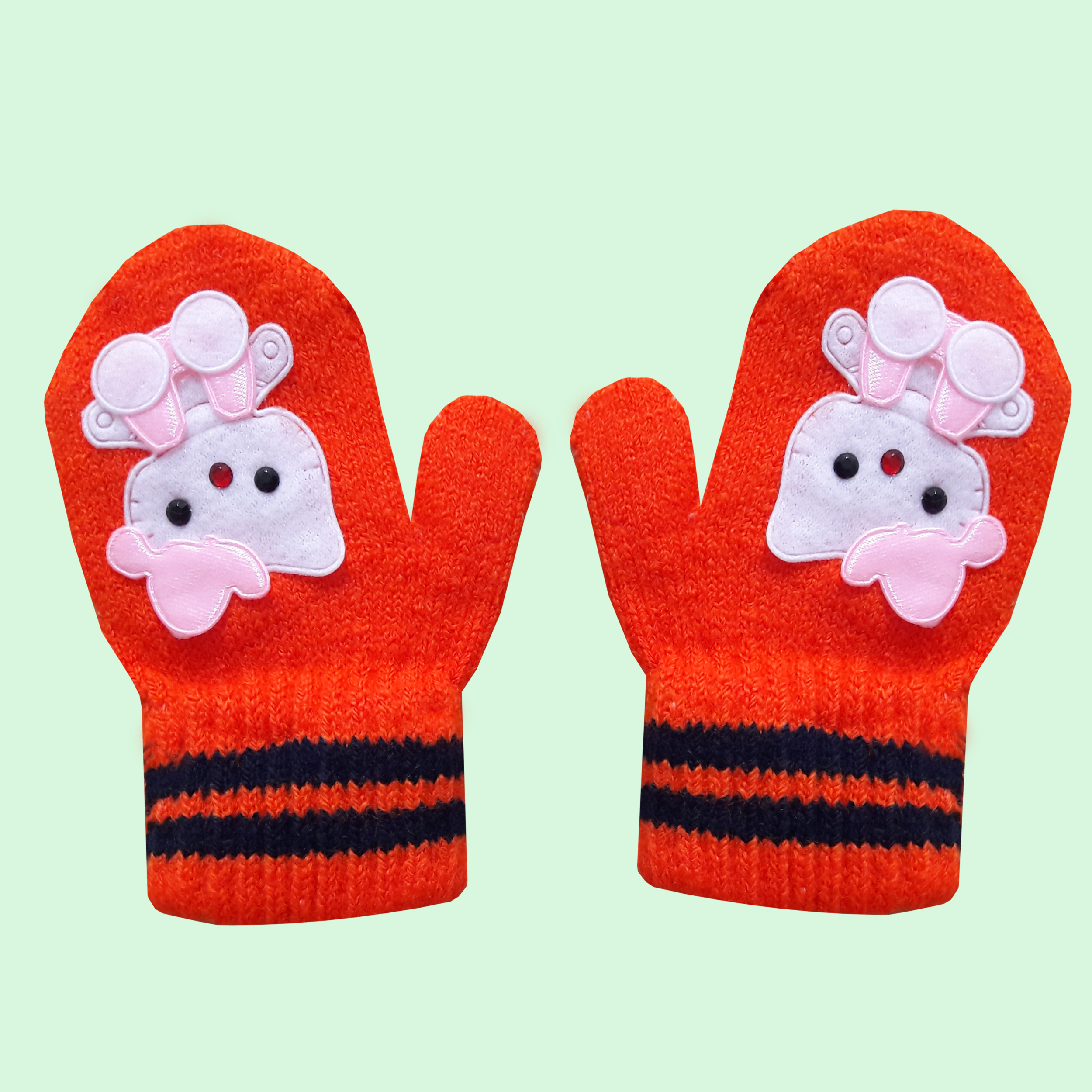 دستکش بافتنی بچگانه مدل کیتی-9