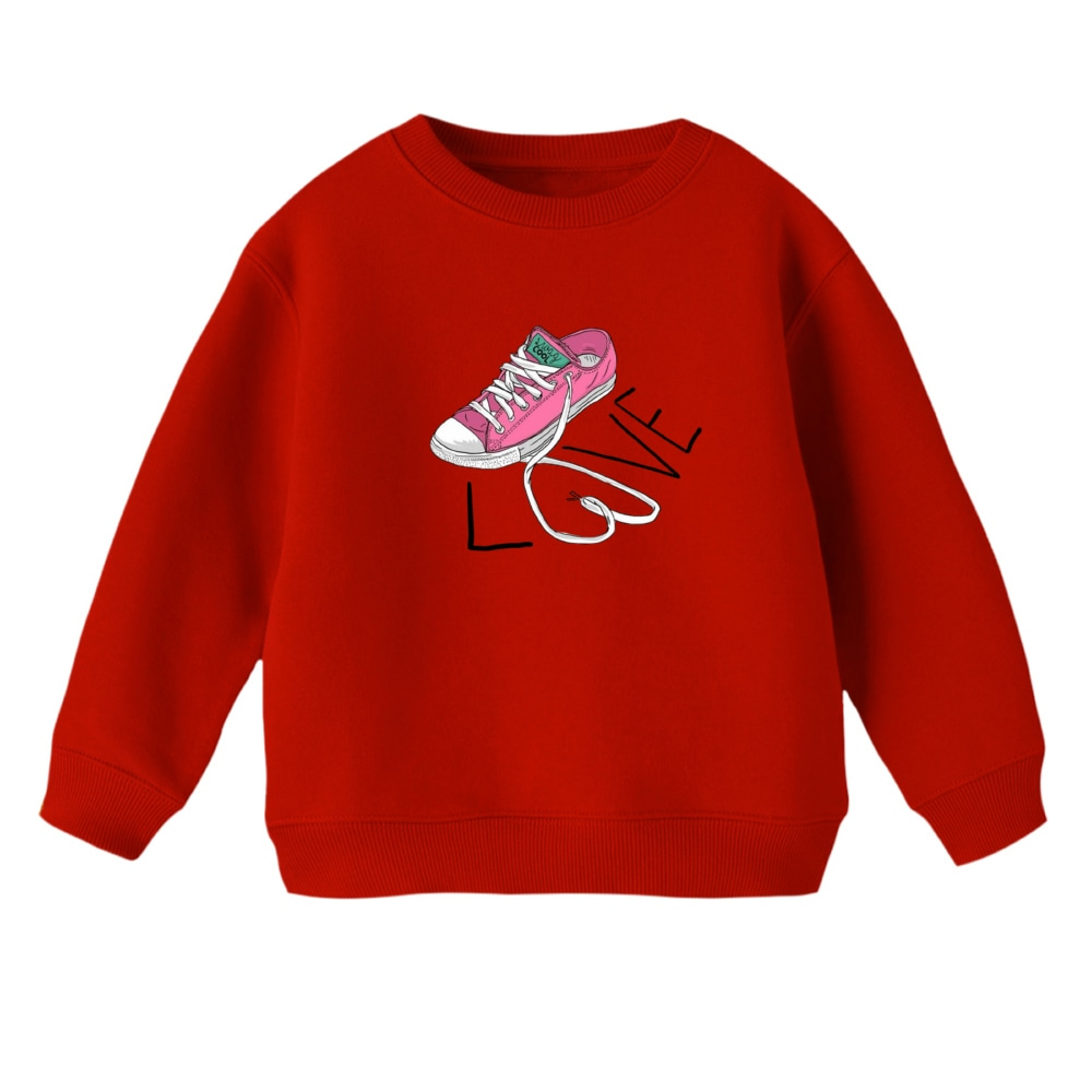 سویشرت بچگانه مدل کتونی کد 4 رنگ قرمز