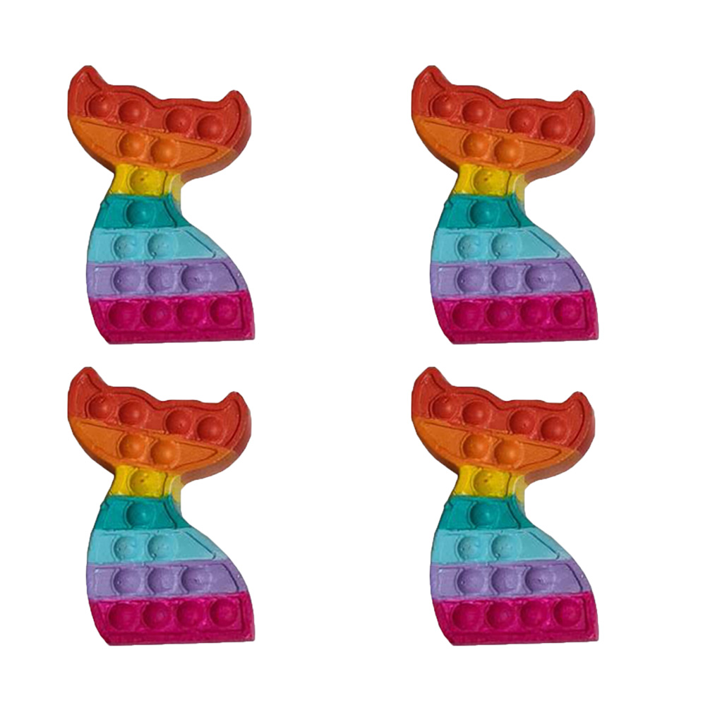 گیفت تولد مدل پاپت طرح دم پری دریایی مجموعه 4 عددی