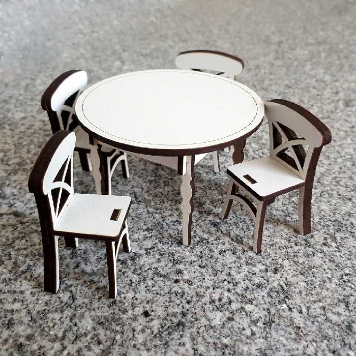 ماکت دکوری مدل میز ناهار خوری کد g12