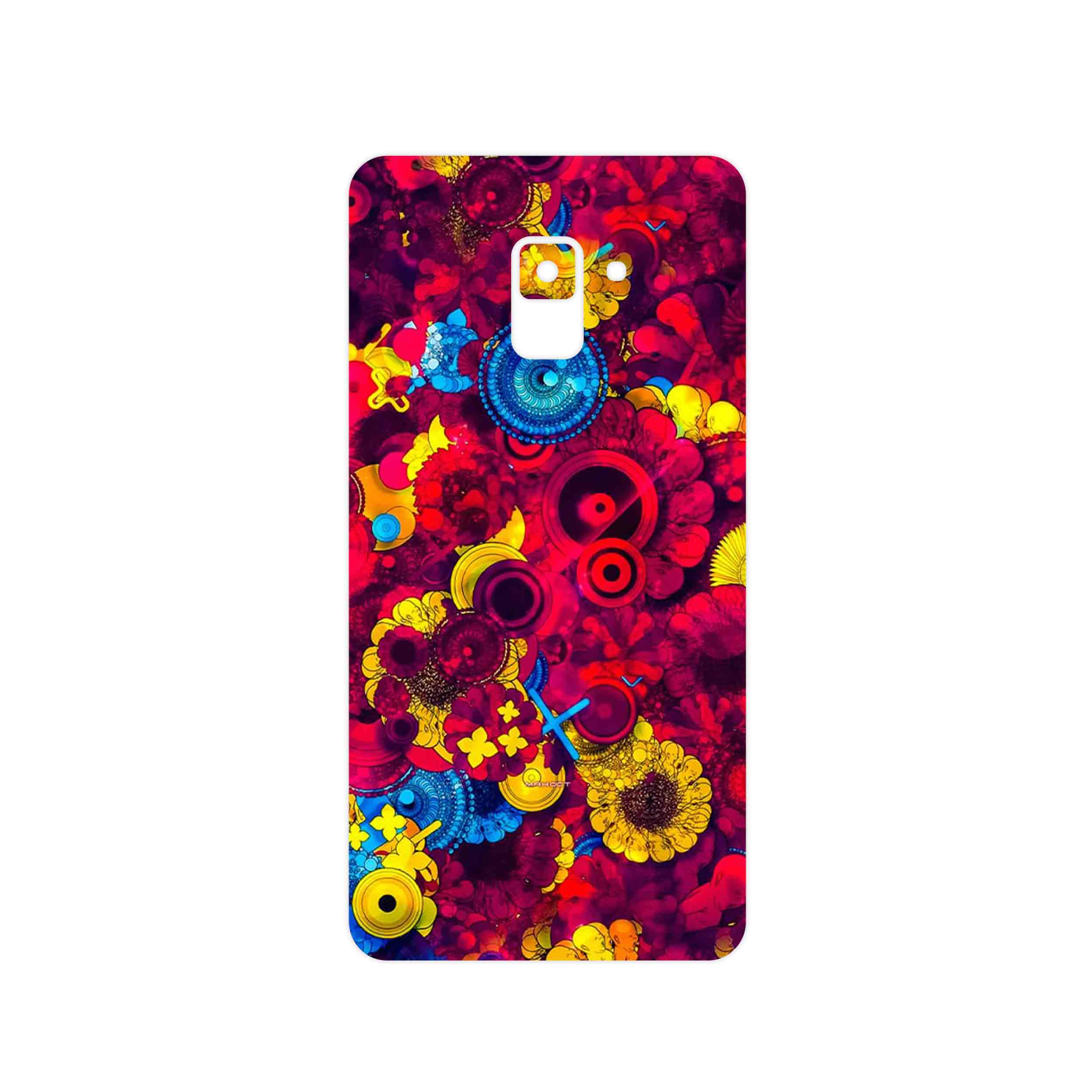 برچسب پوششی ماهوت مدل Vector Flower Garden Digital Art مناسب برای گوشی موبایل سامسونگ Galaxy A8 Plus 2018