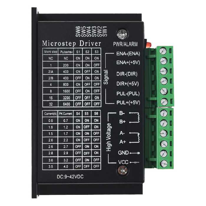 درایور استپر موتور 4 آمپر مدل TB6600 بدنه پلاستیکی