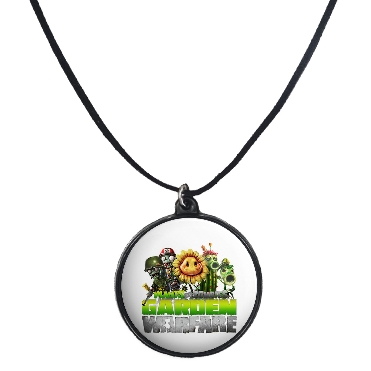 گردنبند پرمانه طرح Plants vs Zombies کد pmb.27946مدل دو طرفه