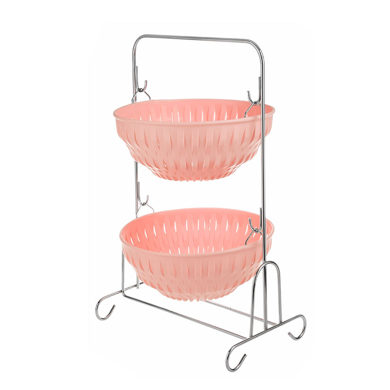 سبد سیب زمینی پیاز گرد 2 طبقه لیمون 1078