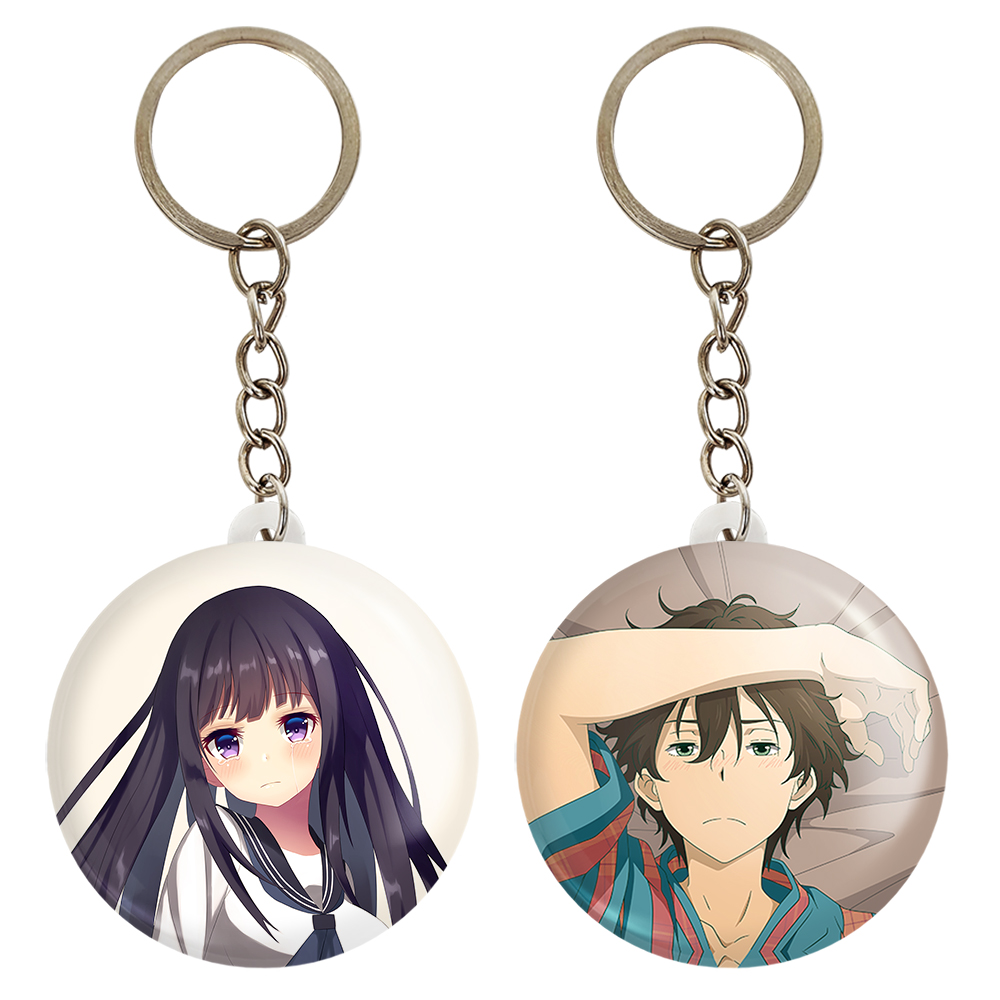 جاکلیدی خندالو مدل اورکی و چیتاندا انیمه هیوکا Hyouka کد 1707517074 مجموعه 2 عددی