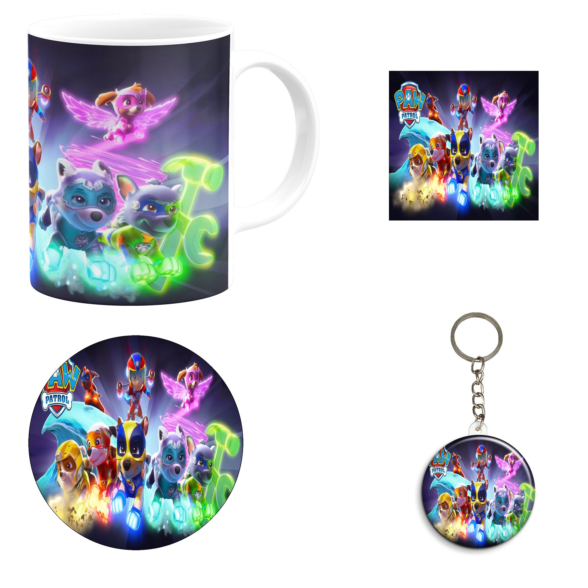 ست هدیه ماگ مدل انیمیشن سگ های نگهبان طرح Paw patrol کد M6
