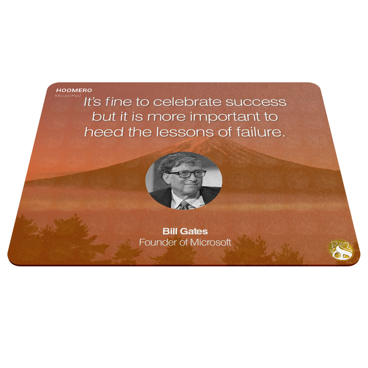 ماوس پد هومرو مدل A6366 طرح بیزینس و جملات انگیزشی
