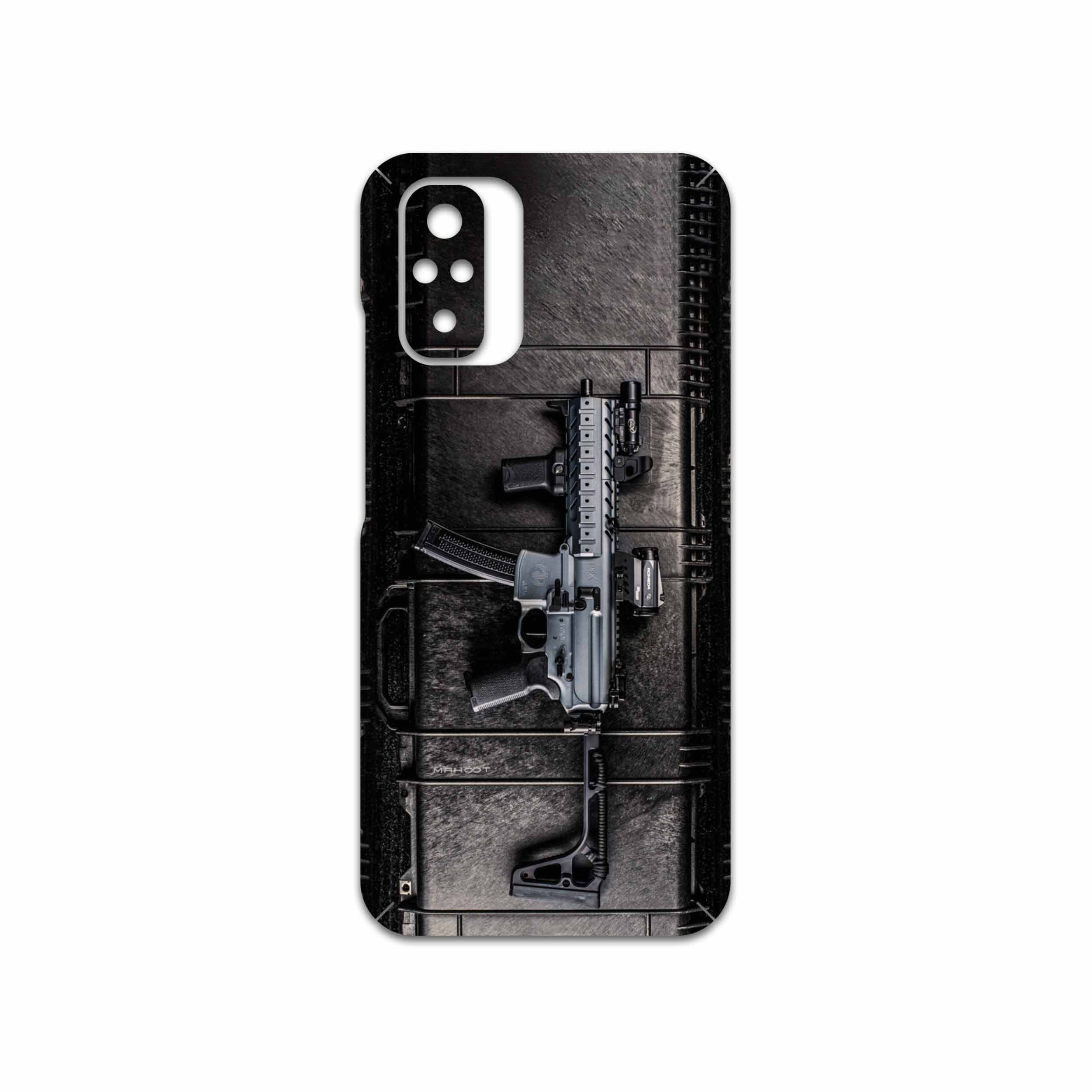 برچسب پوششی ماهوت مدل Gun مناسب برای گوشی موبایل شیائومی Redmi Note 10