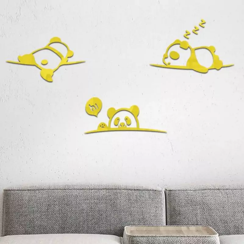 اینه دکوراتیو مدل پاندا مجموعه سه عددی