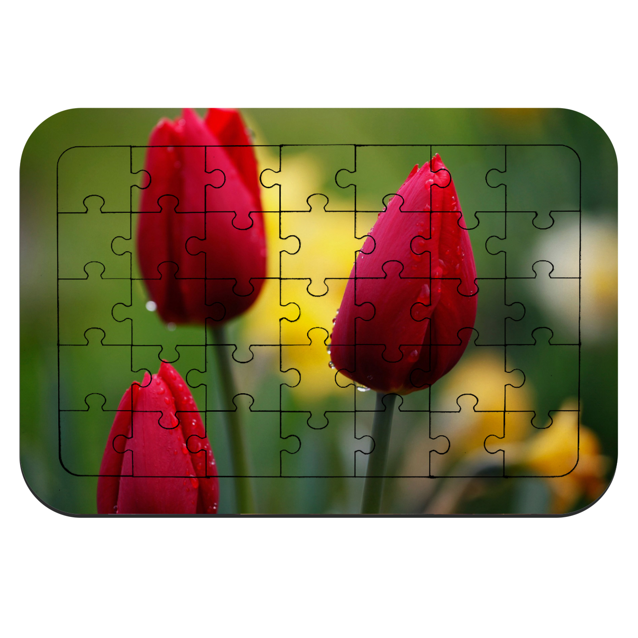 پازل 35 تکه طرح گل لاله مدل NI226