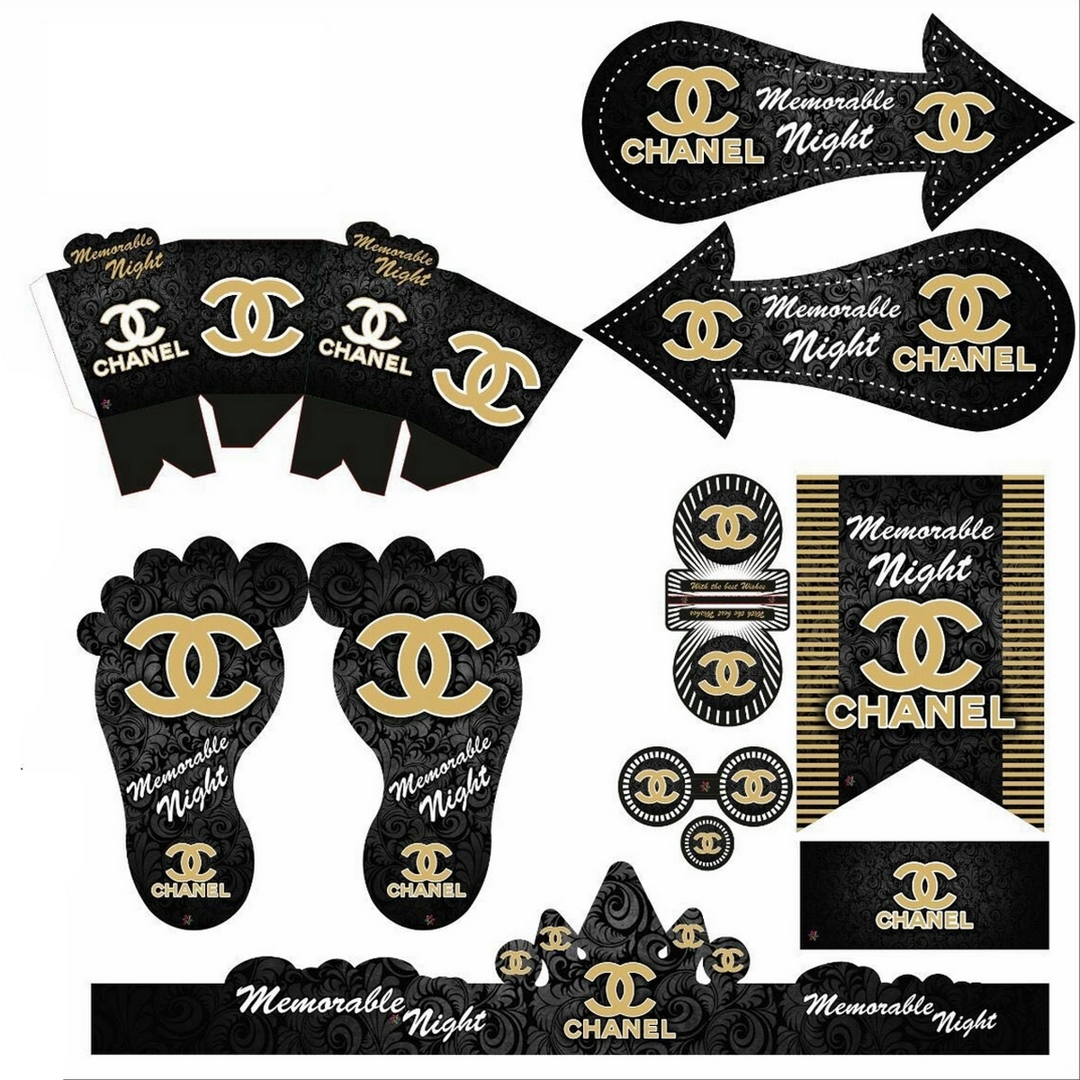 پک تم تولد مدل شنل