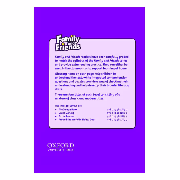 کتاب Family And Friends 5 The Jungle Book اثر Rudyard Kipling انتشارات Oxford