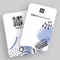 تگ nfc مدل کارت ویزیت هوشمند طرح لونا(همراه با پلتفرم)