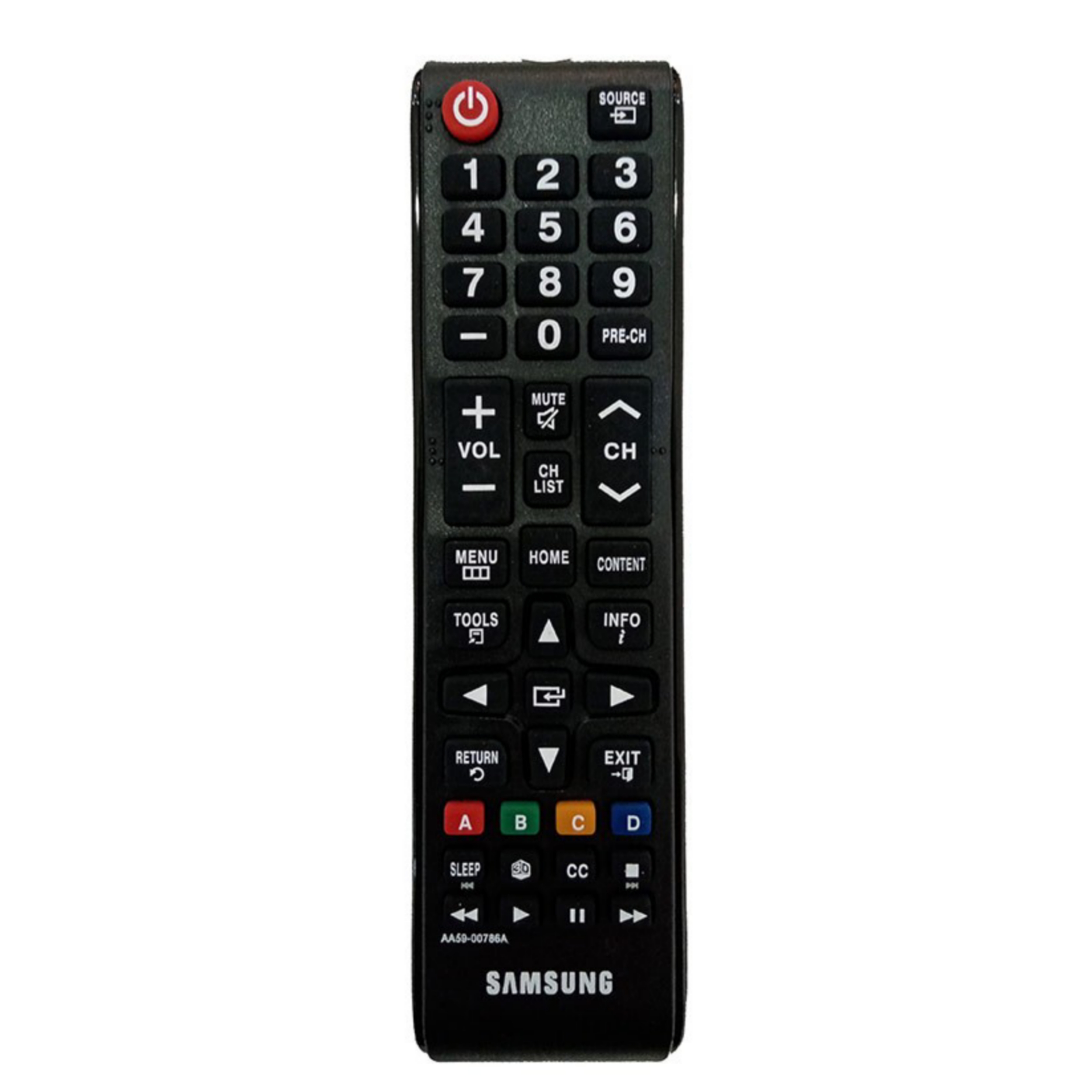 ریموت کنترل تلویزیون  مدل AA59-00786a به همراه باتری نیم قلمی