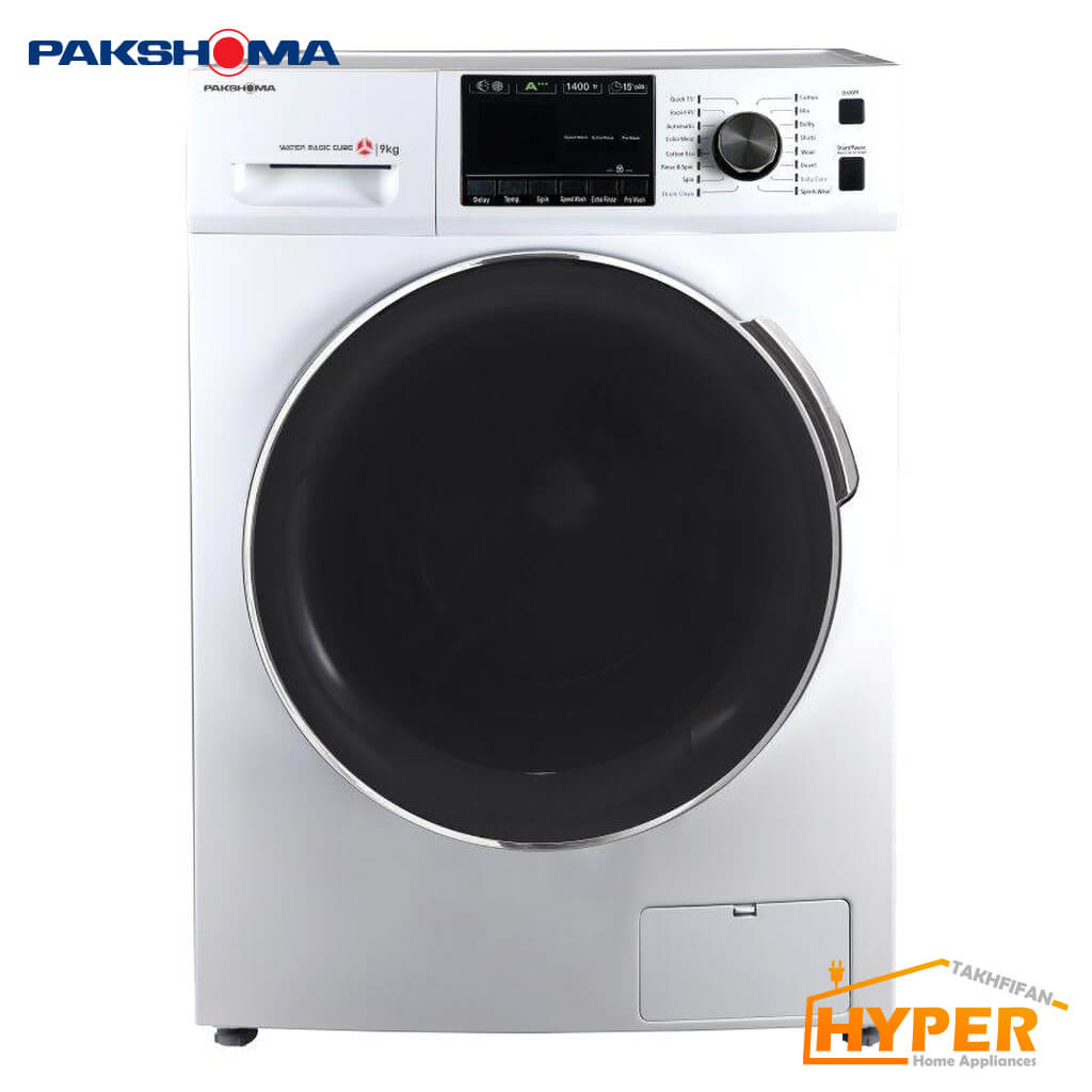 ماشین لباسشویی پاکشوما TFB-96404 WT سفید 9 کیلویی