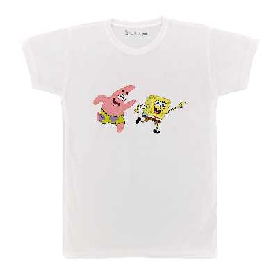 تی شرت بچگانه پرمانه طرح باب اسفنجی کد pmt.223