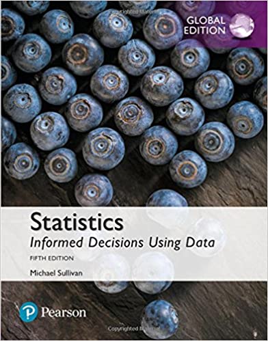 خرید و دانلود نسخه کامل کتاب Statistics: Informed Decisions Using Data, Global Edition (5th Edition) - Pdf