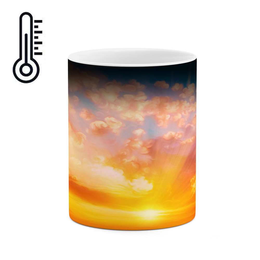 ماگ حرارتی کاکتی طرح نقاشی مدل mgh14007