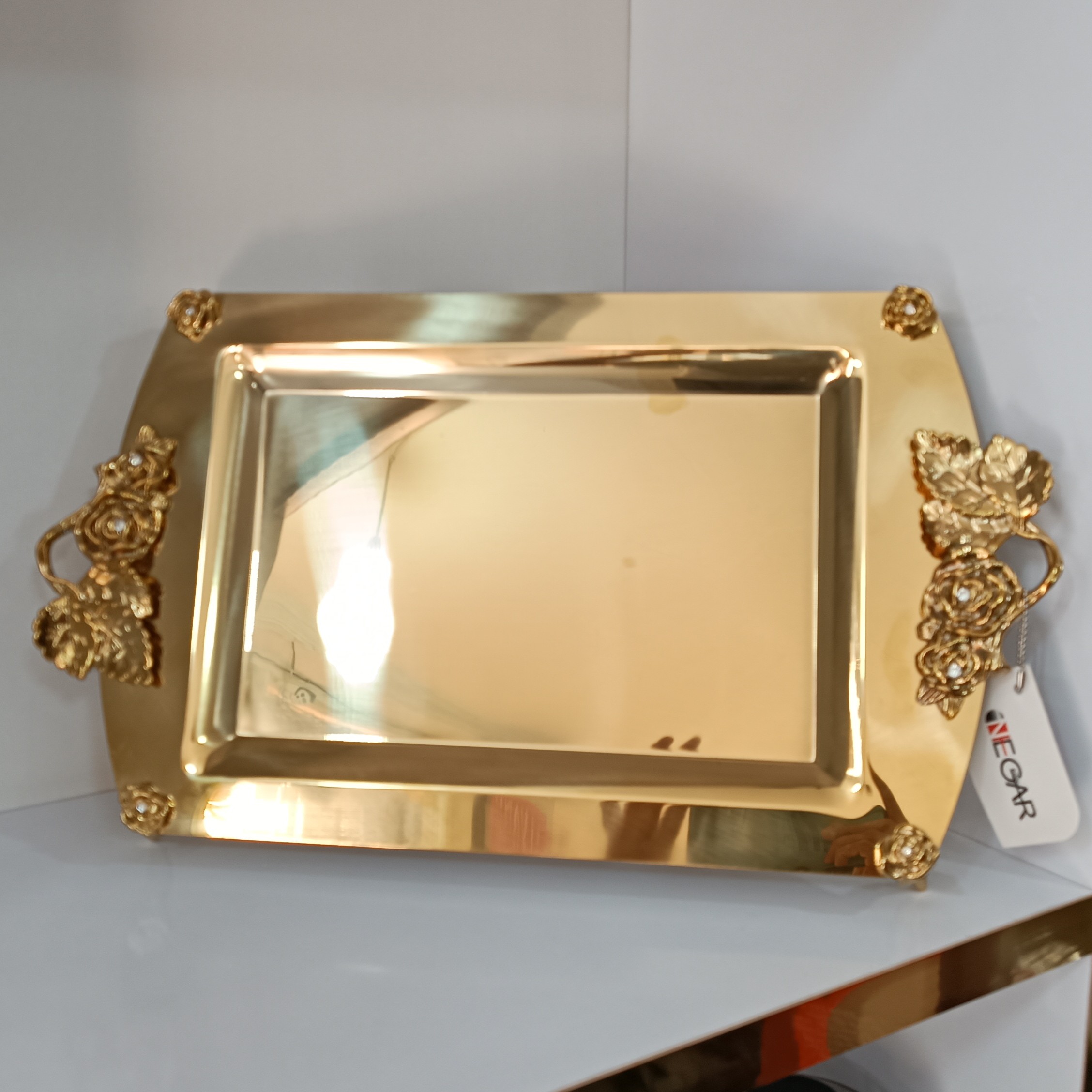 سینی نگار بزرگ کد 600  استیل نگیر