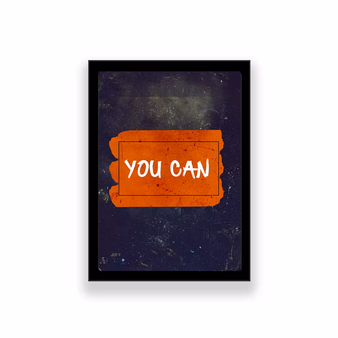 تابلو طرح انگیزشی YOU CAN 