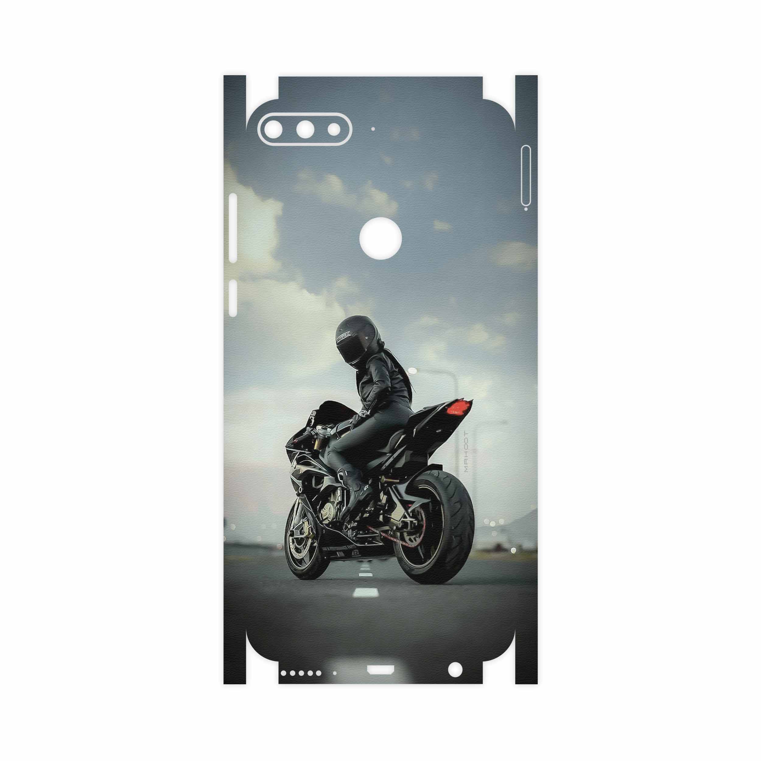 برچسب پوششی ماهوت مدل Motorcycling-FullSkin مناسب برای گوشی موبایل هوآوی Y7 Prime 2018