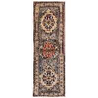 فرش قدیمی دستباف کناره طول دو متر سی پرشیا کد 705166