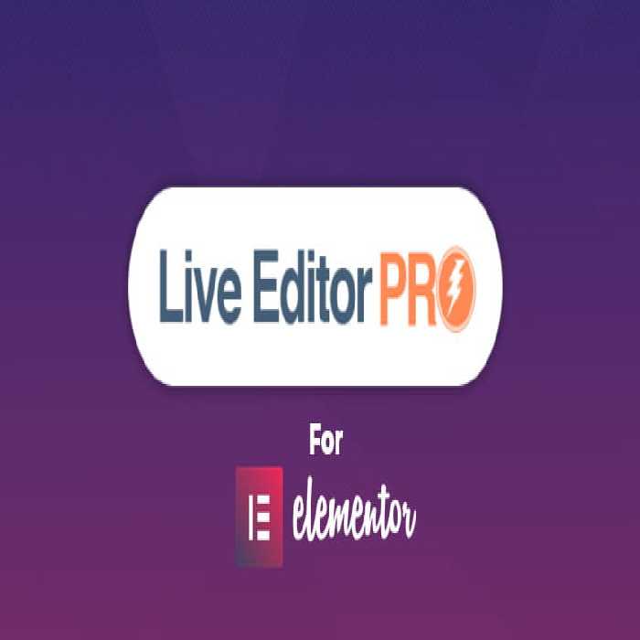 دانلود افزونه Live Editor Pro برای المنتور