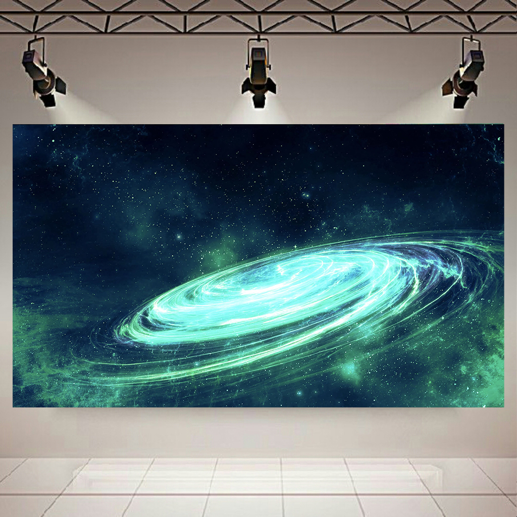 تابلو بوم طرح کهکشان و ستارگان مدل Spiral کد AR2393