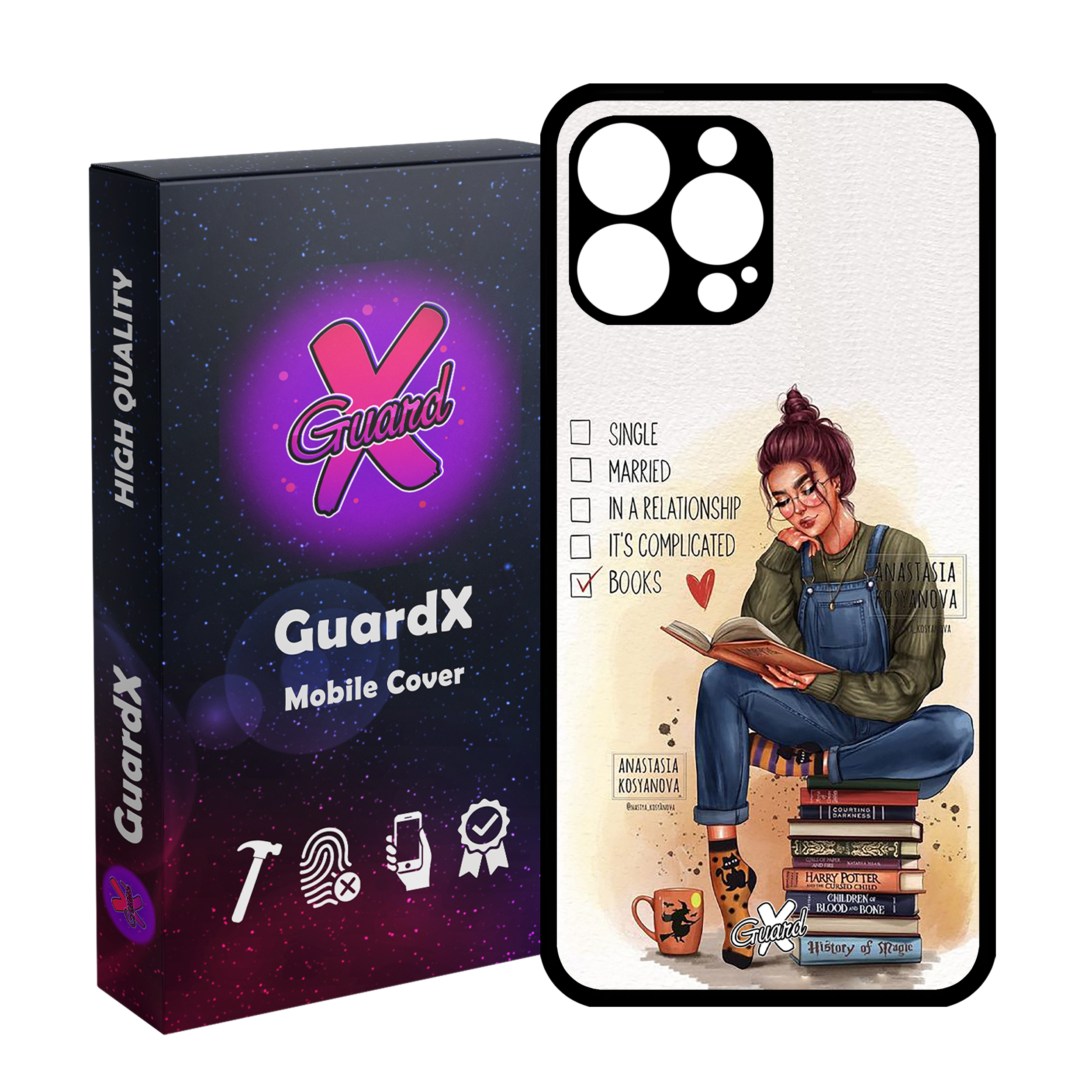 کاور گارد ایکس طرح دختر مدل Glass10286 مناسب برای گوشی موبایل اپل iPhone 12 Pro Max