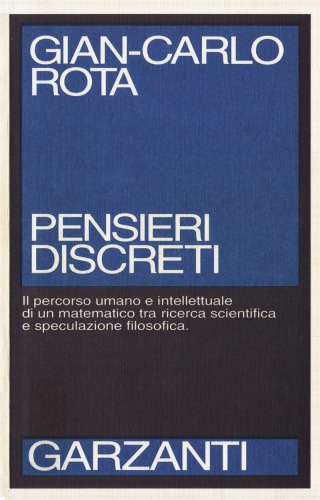 خرید و دانلود نسخه کامل کتاب Pensieri discreti