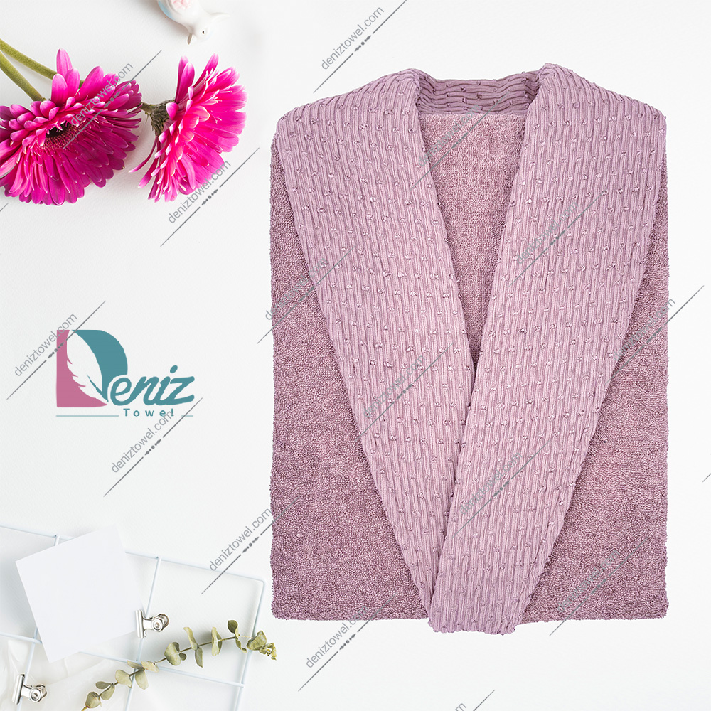 حوله تن پوش طرح هانا رنگ یاسی روشن