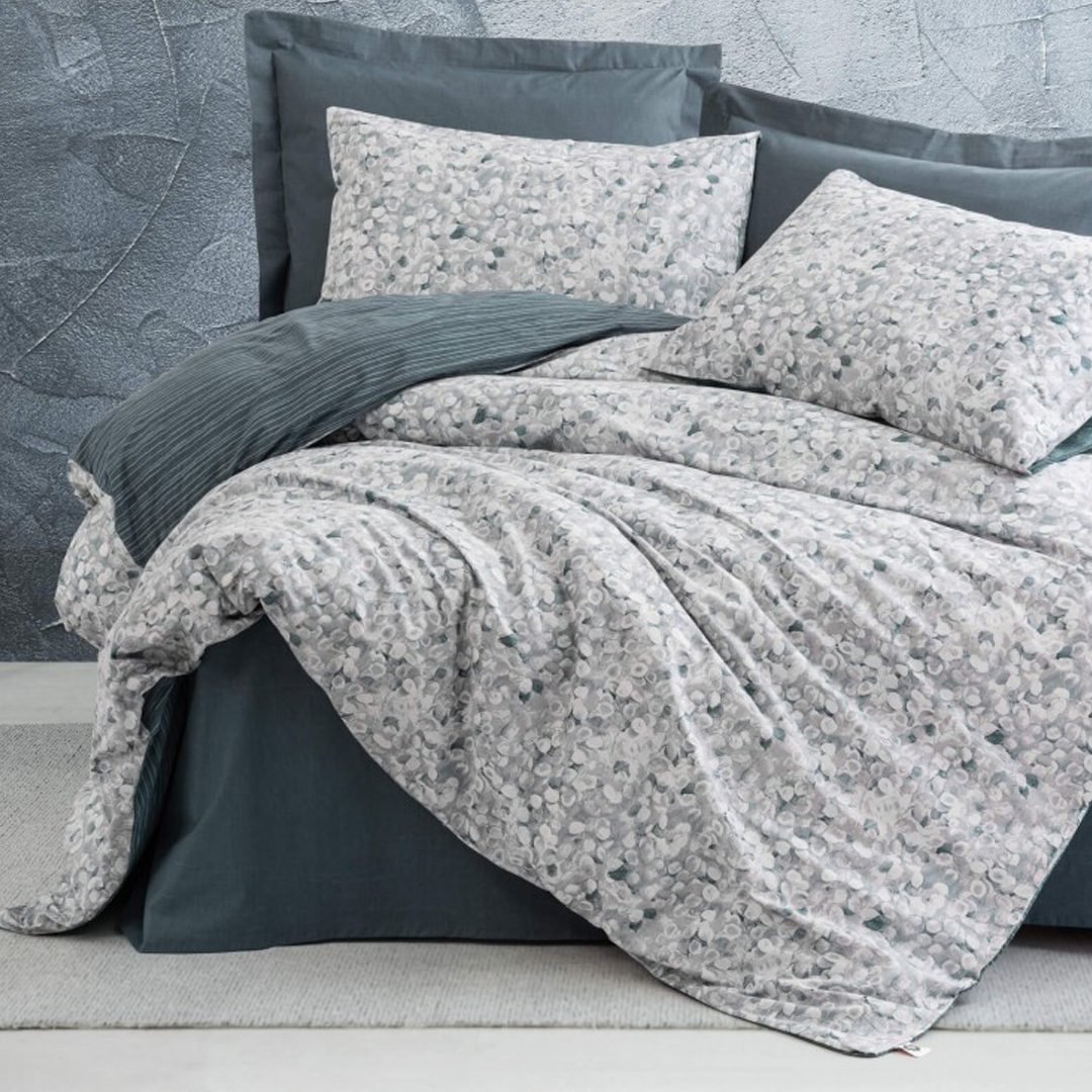 سرویس روتختی کاتن باکس مدل Minimal Molly Antrasit دو نفره 4 تکه