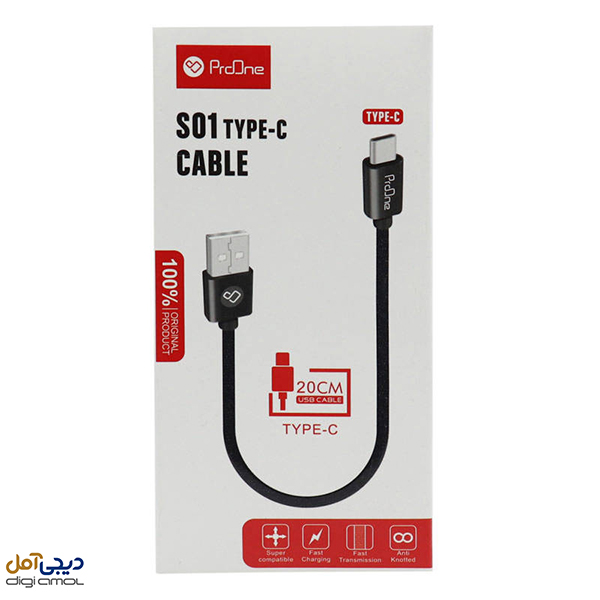 کابل پاور بانک تایپ_سی پرووان S01