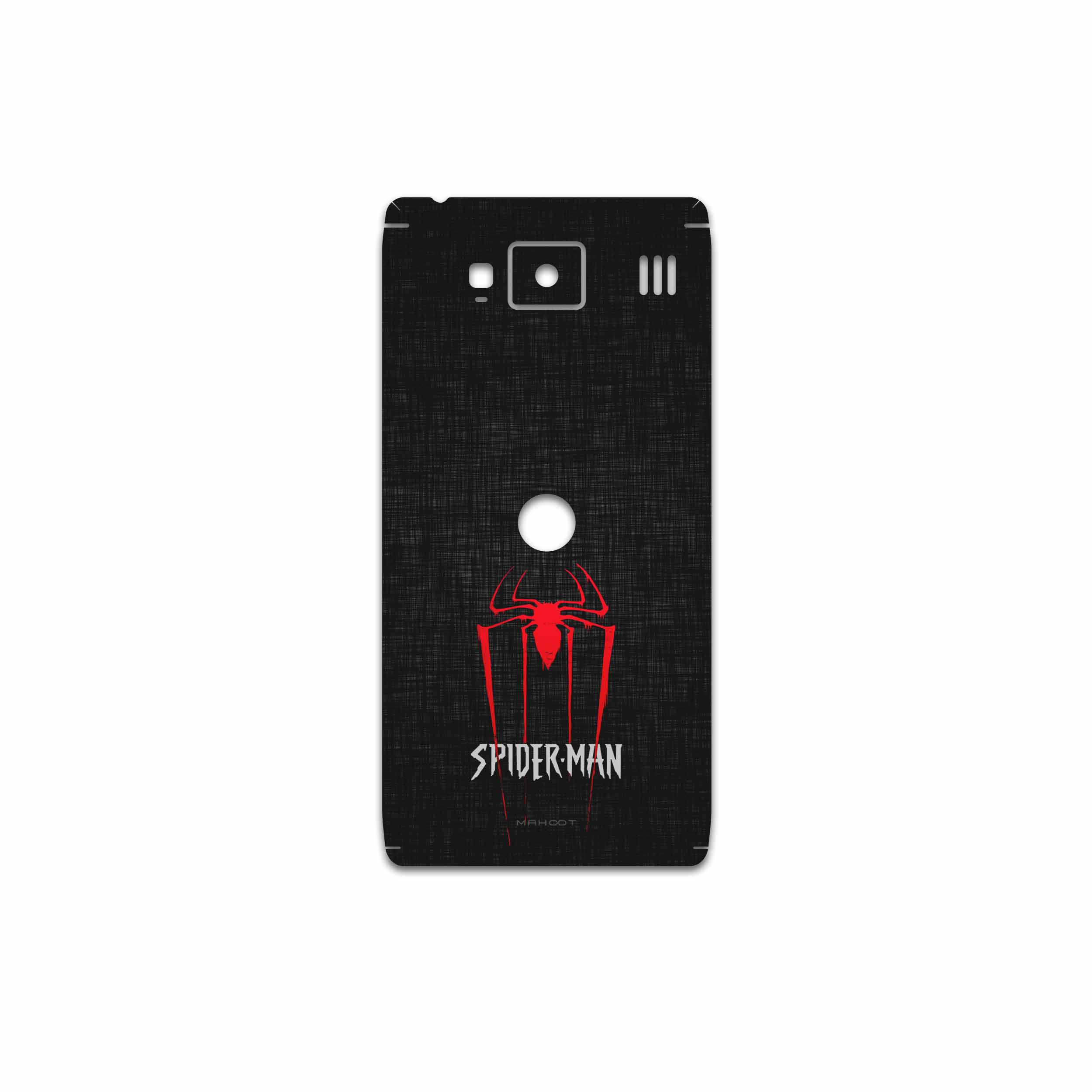 برچسب پوششی ماهوت مدل Spider-Man مناسب برای گوشی موبایل موتورولا Droid Razr HD