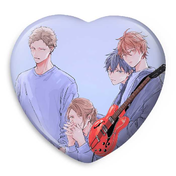 پیکسل خندالو طرح مافویو و ریتسوکا و یاهیکو و هاروکی انیمه گیون مدل قلبی کد 13086