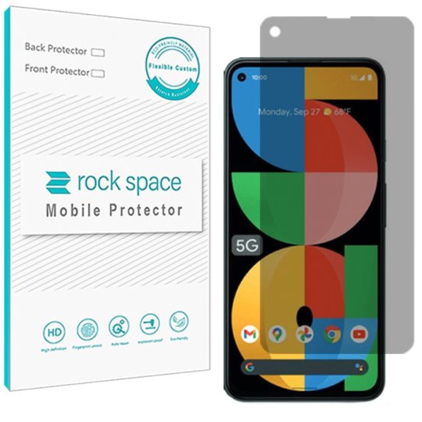 گلس پرایوسی (حریم شخصی)نانو و ضد ضربه گوشی گوگل Pixel 5a 5G برند راک اسپیس 